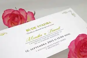 svatební oznámení