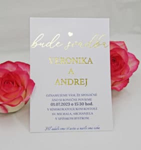 svatební oznámení