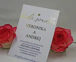 svatební oznámení