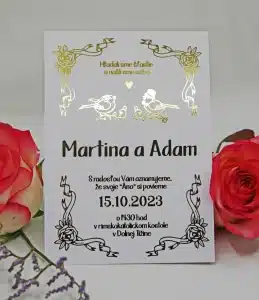 svatební oznámení