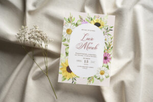 květinové svatebni oznameni