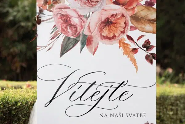 Svatební tiskoviny 22 Uvítací cedule Love