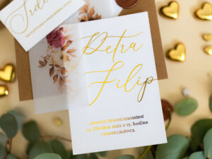 Svatební oznámení set Něha