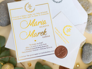 Svatební oznámení set Royal