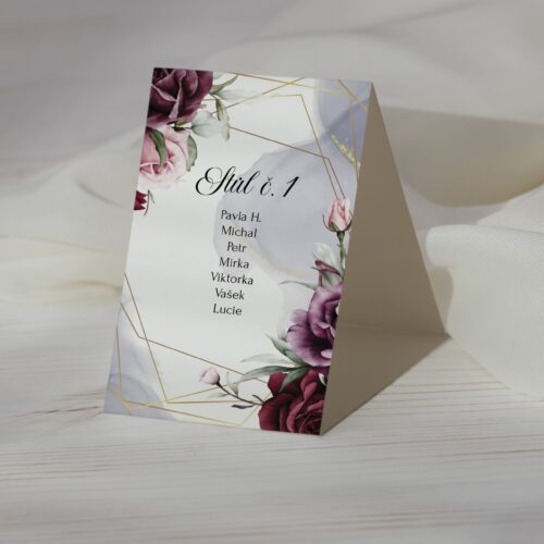 číslo na svatební stůl