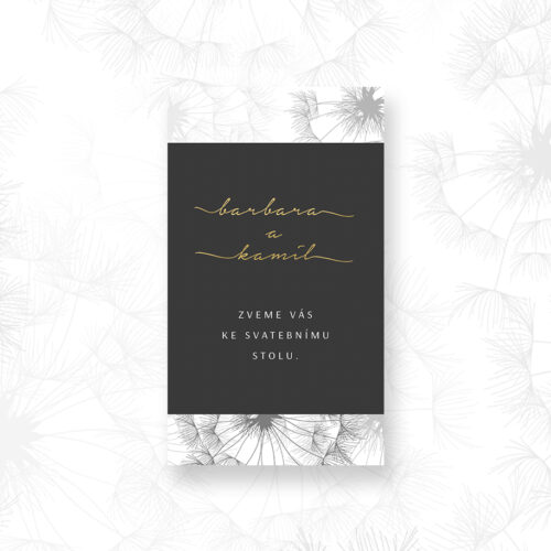 Pozvánka ke svatebnímu stolu LSO100