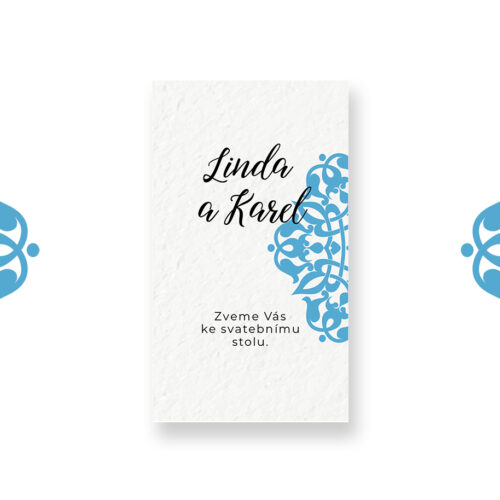 Pozvánka ke svatebnímu stolu LSO105