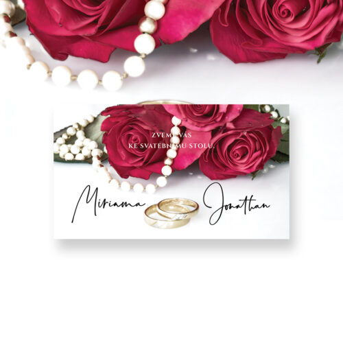 Pozvánka ke svatebnímu stolu LSO117