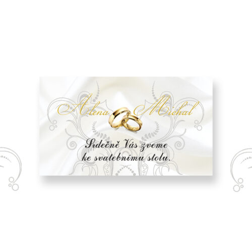 Pozvánka ke svatebnímu stolu LSO40