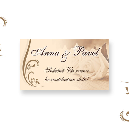 Pozvánka ke svatebnímu stolu LSO52