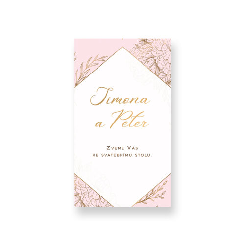 Pozvánka ke svatebnímu stolu LSO77