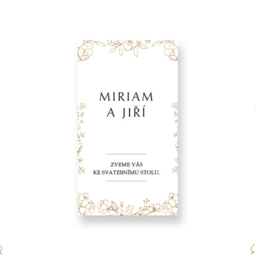 Pozvánka ke svatebnímu stolu LSO82