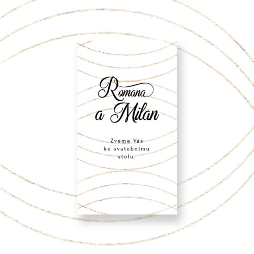 Pozvánka ke svatebnímu stolu LSO84