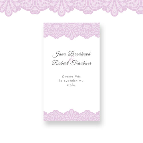 Pozvánka ke svatebnímu stolu LSO93