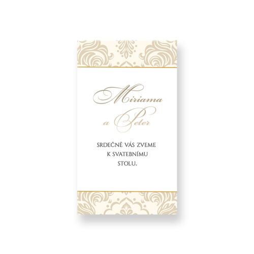Pozvánka ke svatebnímu stolu LSO96