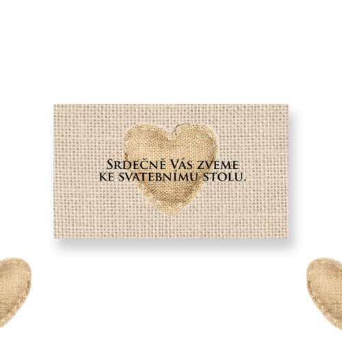 Pozvánka ke svatebnímu stolu NO4
