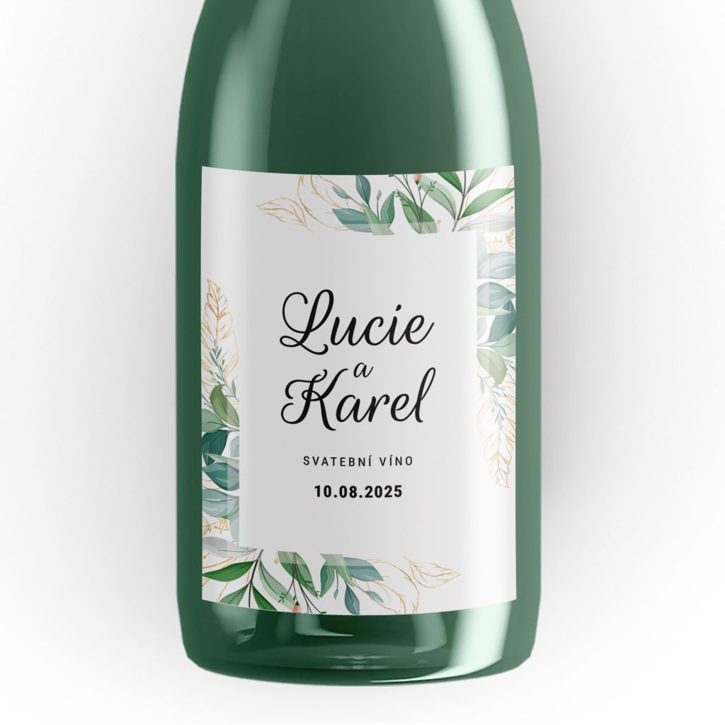 Svatební etiketa na víno Greenery 2023-42
