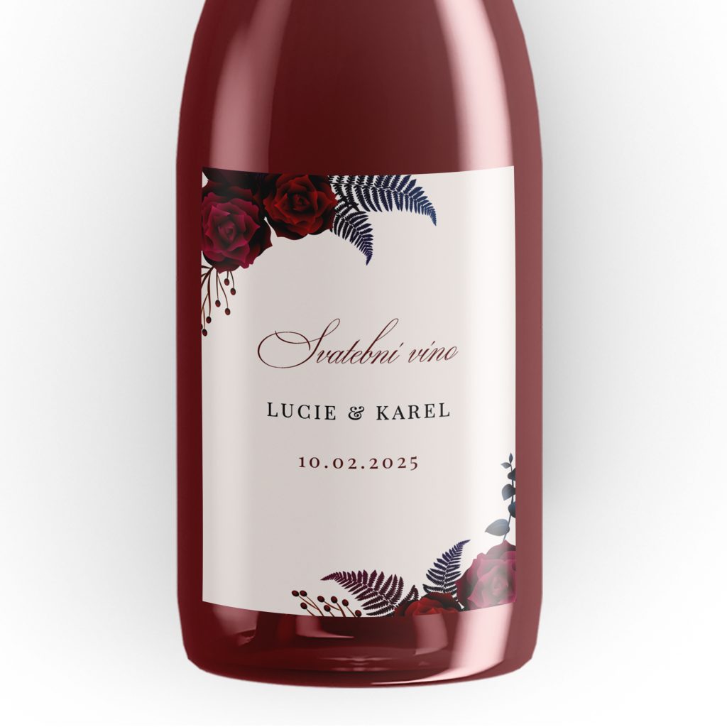 Svatební etiketa na víno NO48