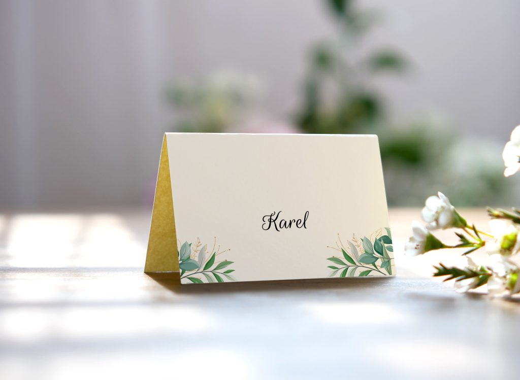 Jmenovka na svatbu Greenery 2023-42