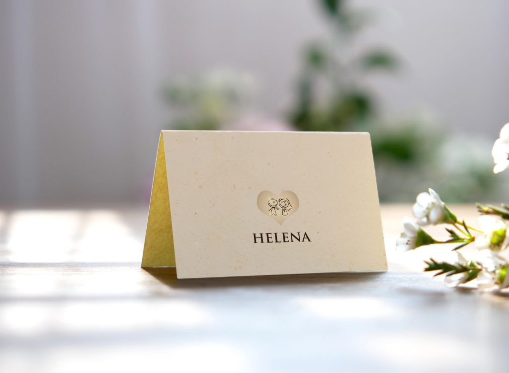 Jmenovka na svatbu NO34