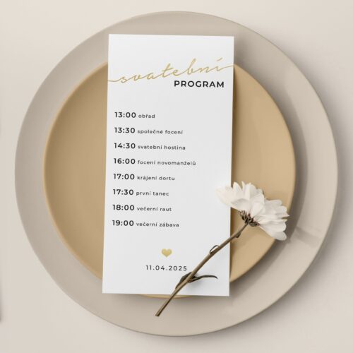svatebni program se zlatym pismem DL_JSO47