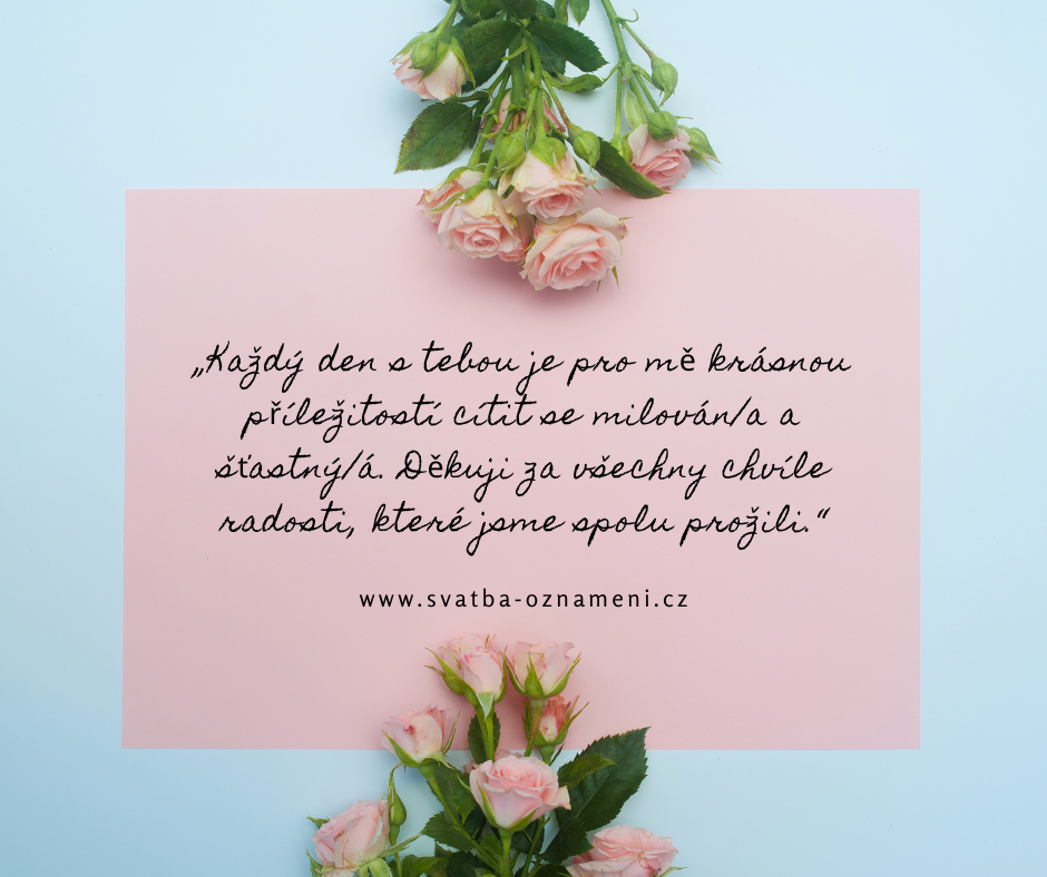 inspirace na přání k výročí svatby