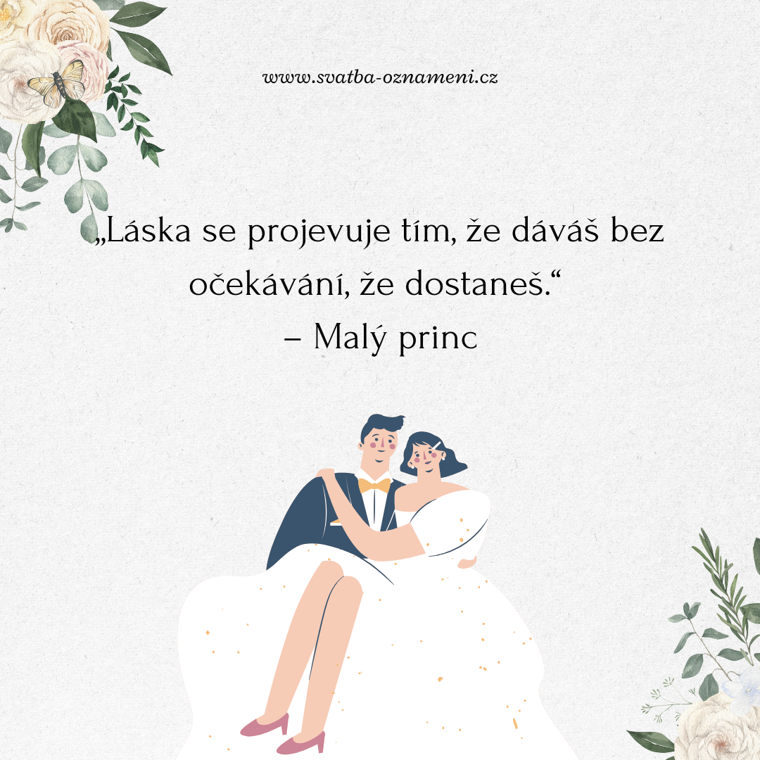 nejkrásnější svatební citáty
