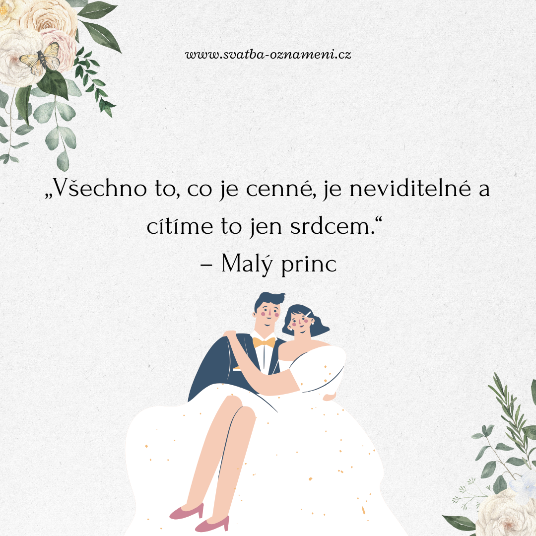 Nejkrásnější svatební citáty 150+