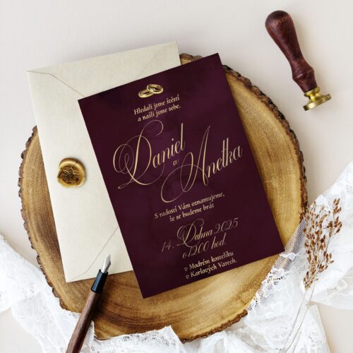 luxusni svatebni oznameni LSO2025 CZ 0412 2