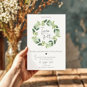 luxusni svatebni oznameni LSO2025 CZ 0419 4