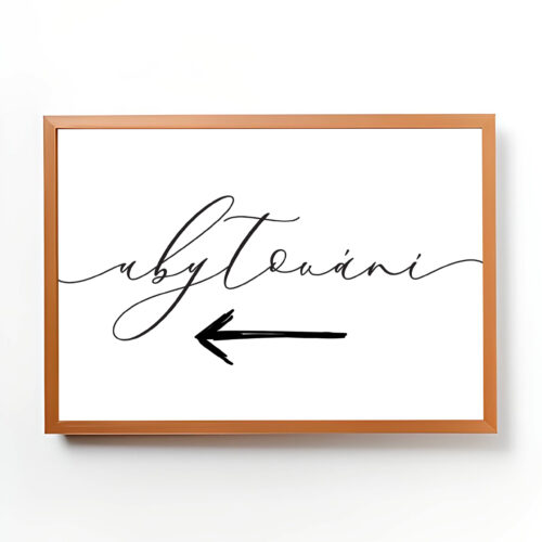 cedulka na svatbu ubytování