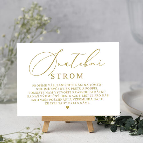 svatební kartička svatební strom