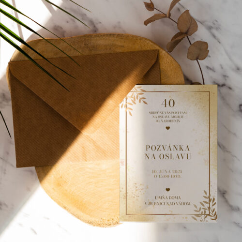 Pozvánka na 40-te narozeniny