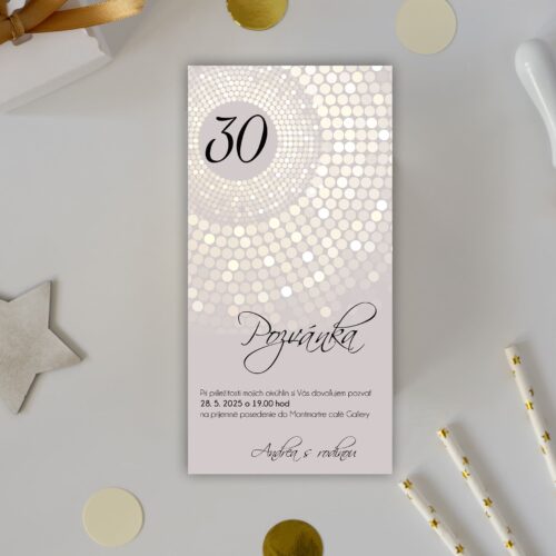 Pozvánka na 30-te narozeniny