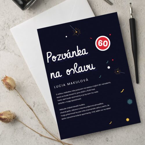 Pozvánka na 60-te narozeniny