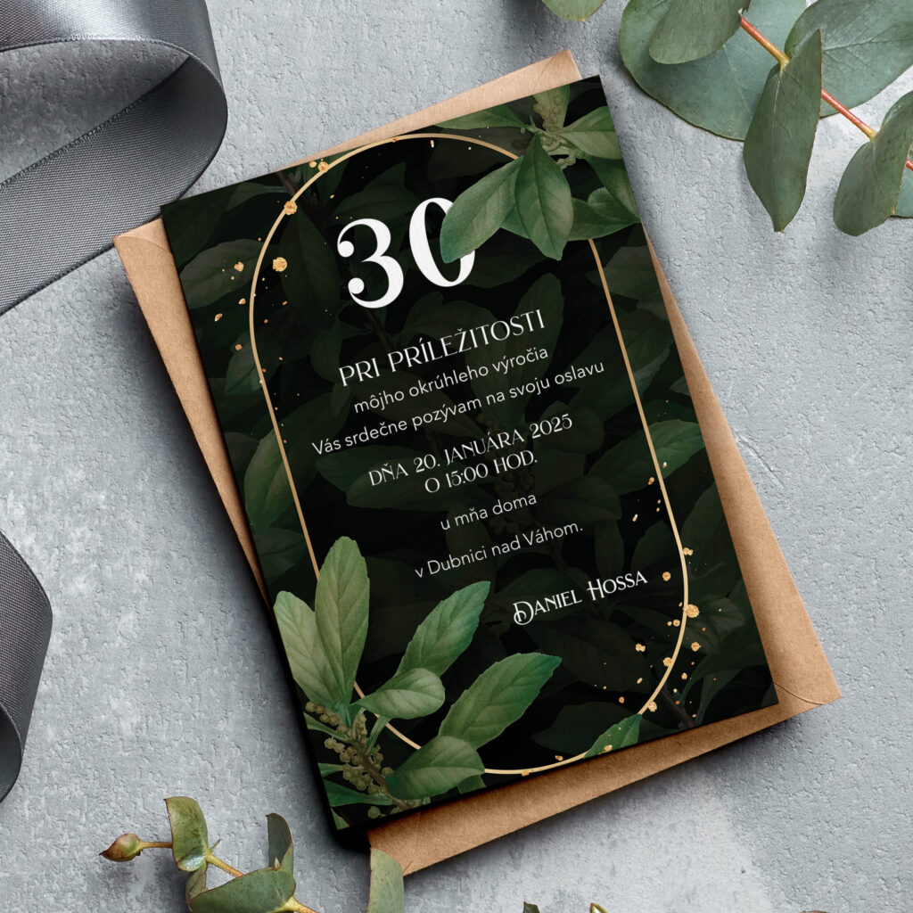 Pozvánka na oslavu 30 narozenin 16