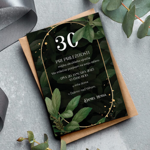 Pozvánka na 30-te narozeniny