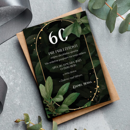 Pozvánka na 60-te narozeniny