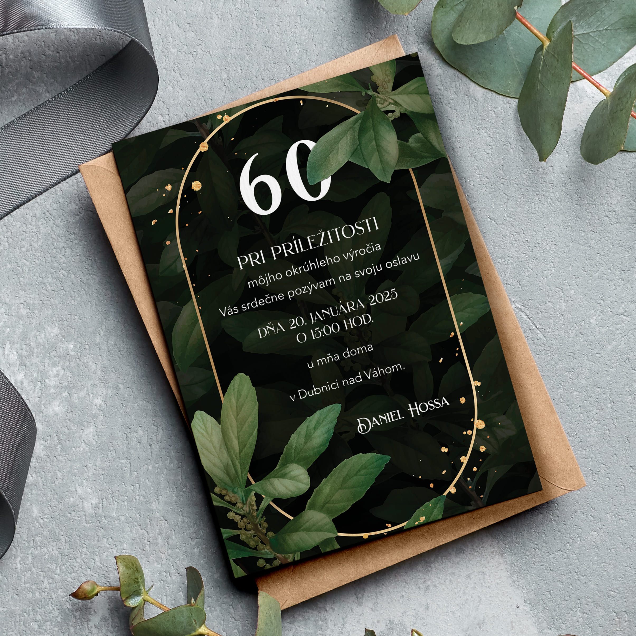 Elektronická pozvánka na oslavu 60. Narozeniny 2025_73 1 Pozvánka na 60-te narozeniny