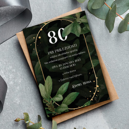 Pozvánka na 80-te narozeniny