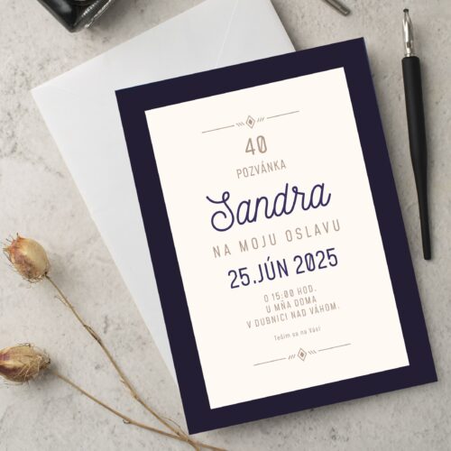 Pozvánka na 40-te narozeniny