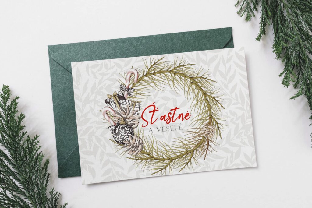 Novoročenka, vánoční přání 2025 vp234