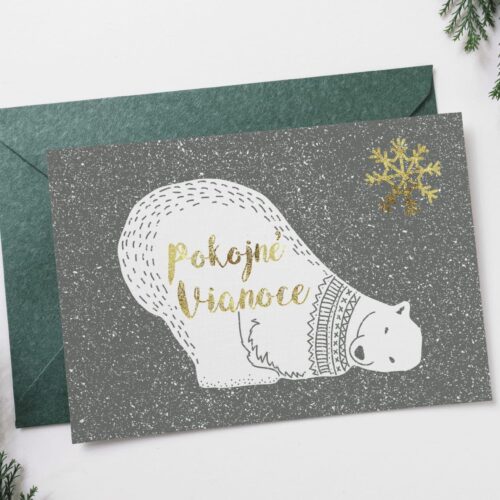 Novoročenka s ledním medvědem