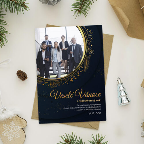 novoročenka firemní s fotkou