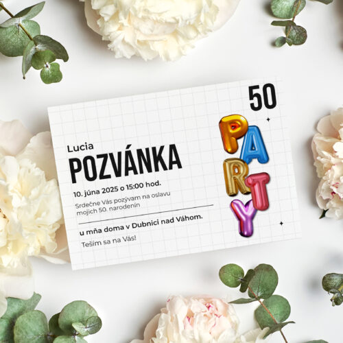 Pozvánka na oslavu