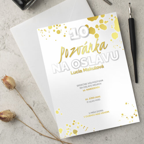 Pozvánka na oslavu