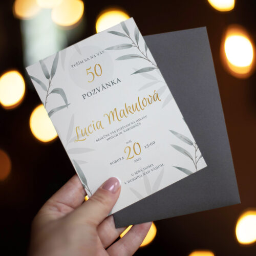Pozvánka na 50-te narozeniny