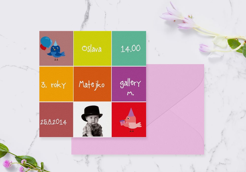 Elektronická pozvánka na dětskou oslavu PNDO6 1 Pozvánka na dětskou oslavu