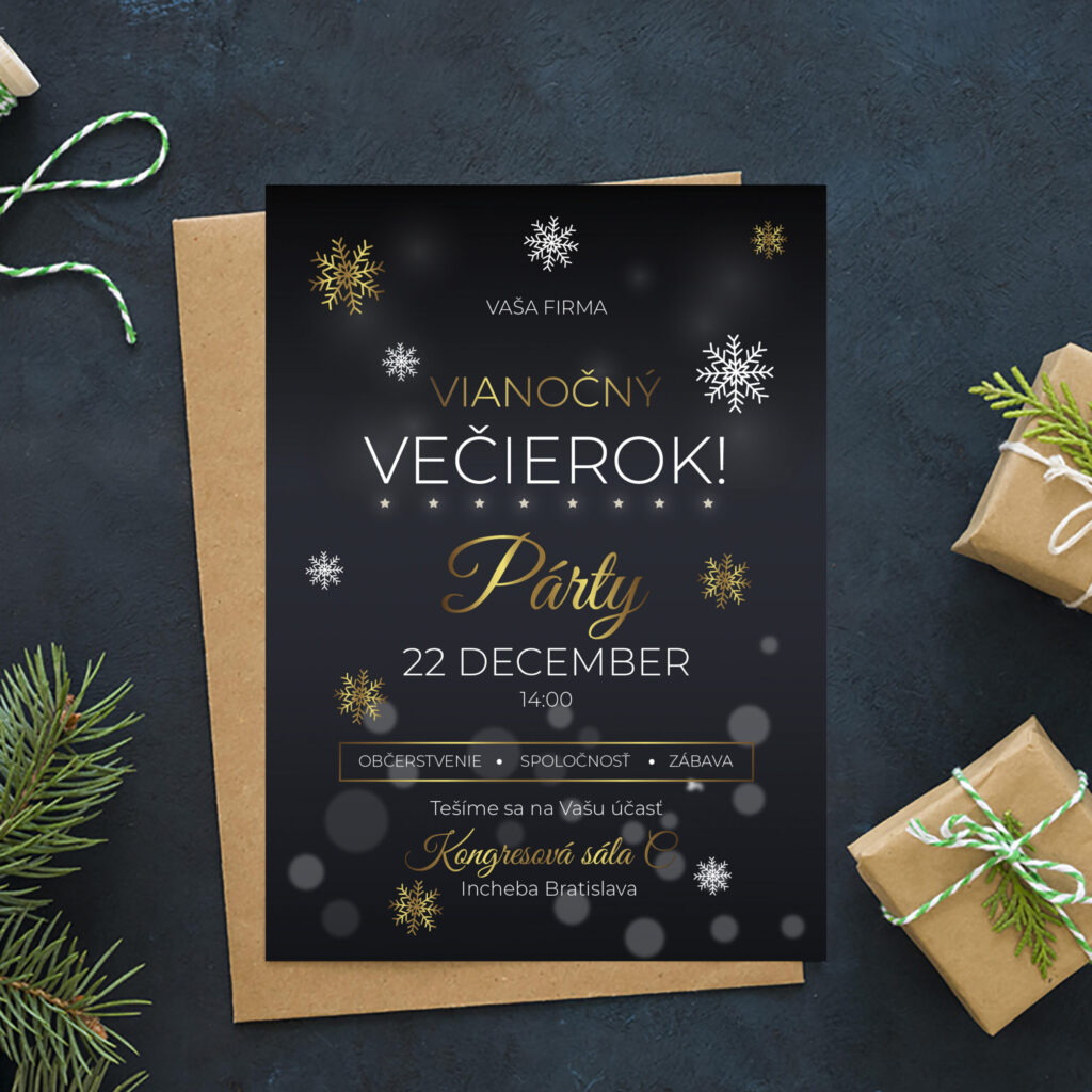 Pozvánka na vánoční večírek 16