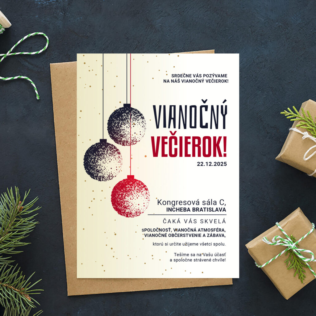 Pozvánka na vánoční večírek 2